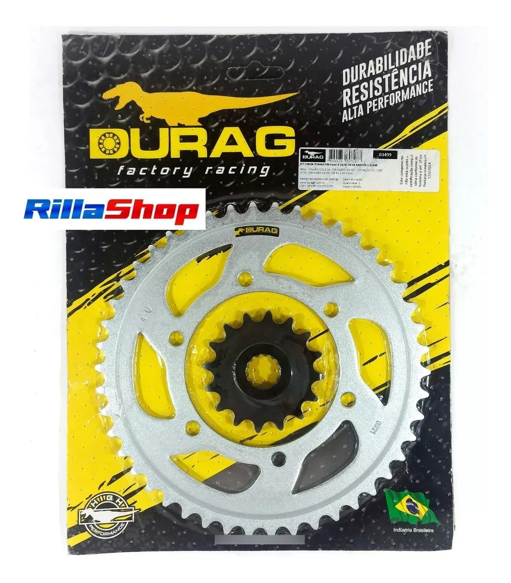 Kit Coroa E Pinhão Durag 530 46/16 Fz6 S N Fazer 600 04/09