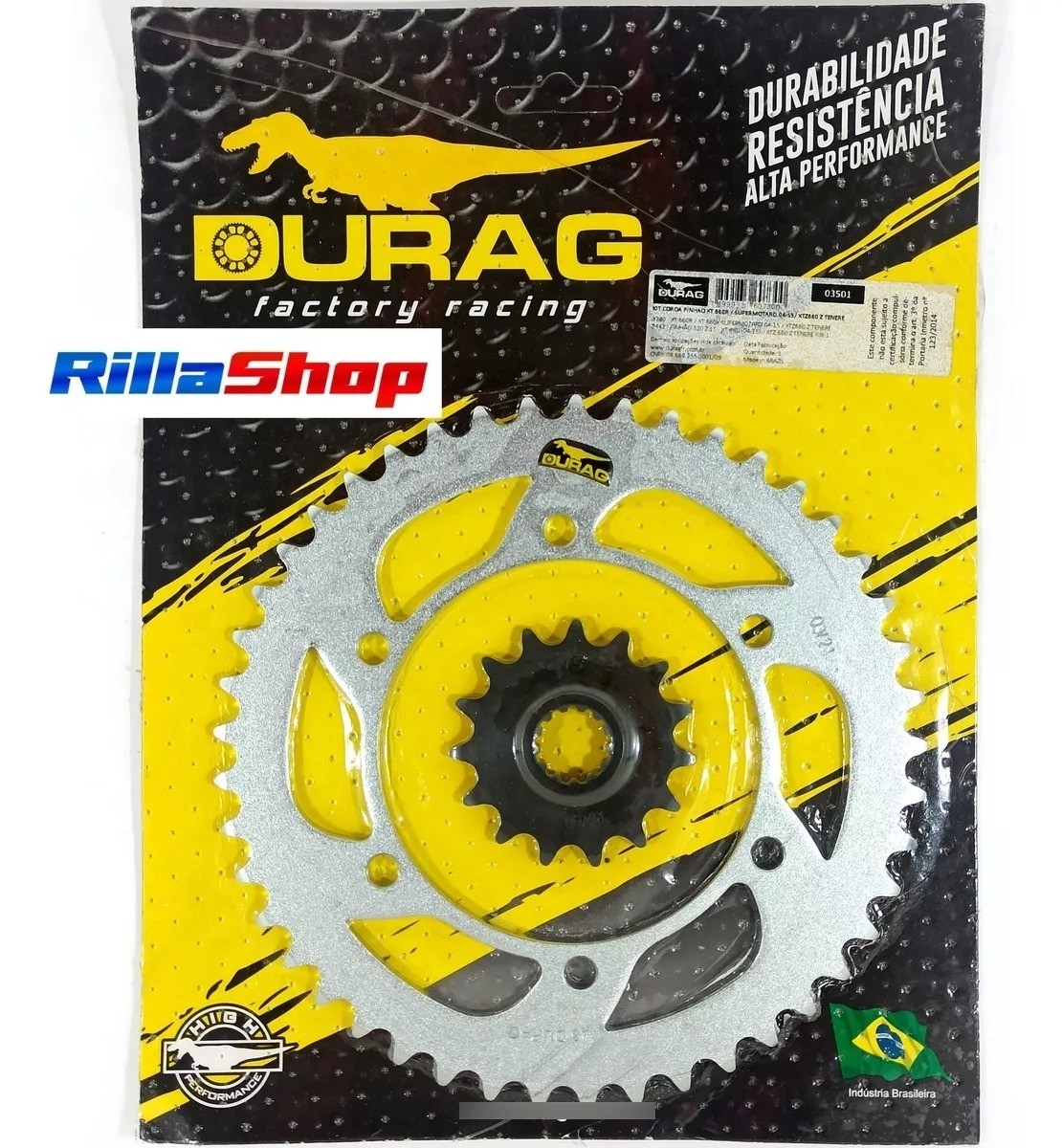 Kit Coroa E Pinhão Durag 520 45/15 Xt 660 R Ténéré 04/18