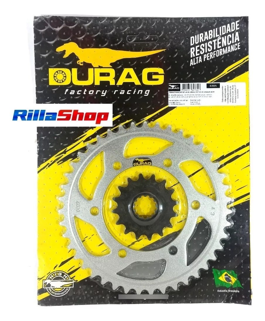 Kit Coroa E Pinhão Durag 525 43/16 Mt 07 14/24 Mt 10 15/24