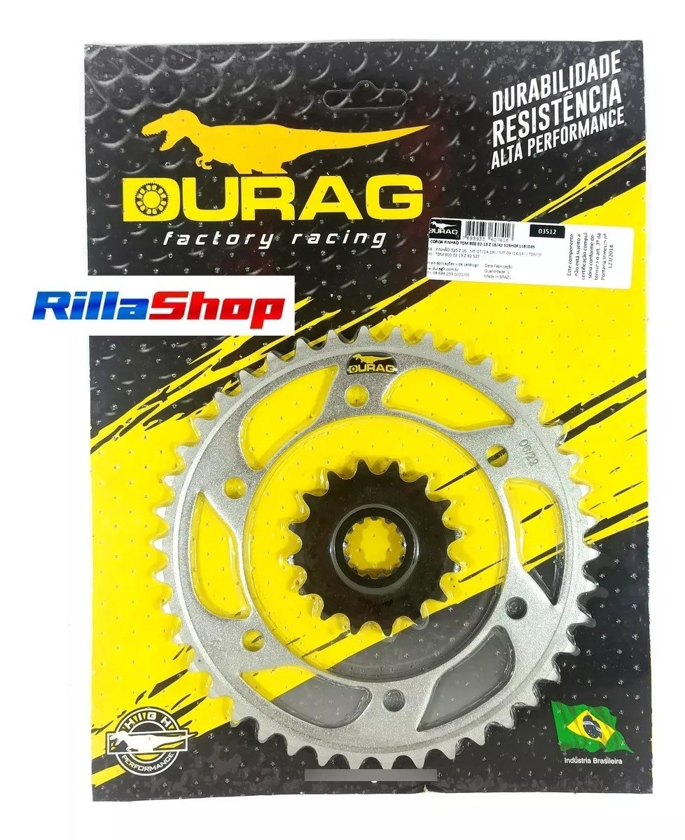 Kit Coroa E Pinhão Durag 525 42/16 Yamaha Tdm 900 02/15