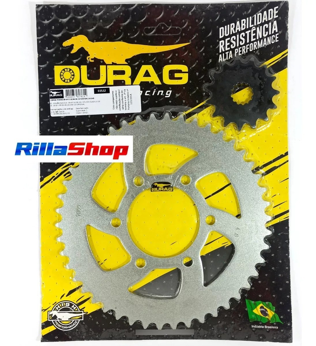 Kit Coroa E Pinhão Durag 520 46/15 Er6n Versys Vulcan S 650