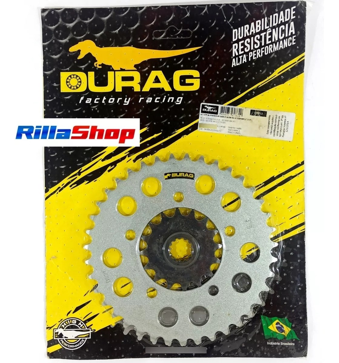 Kit Coroa E Pinhão Durag 520 39/16 Suzuki Gs 500 E 93/10