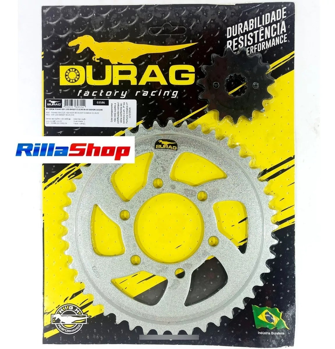 Kit Coroa E Pinhão Durag 530 45/15 Gsf 1200 Bandit 94/05