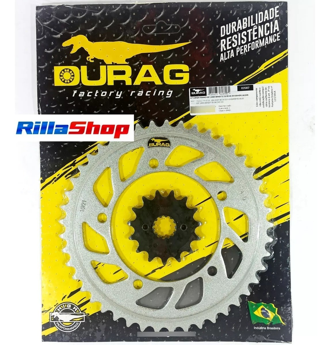 Kit Coroa E Pinhão Durag 530 45/15 Gsf 1200 S N Bandit 06/08
