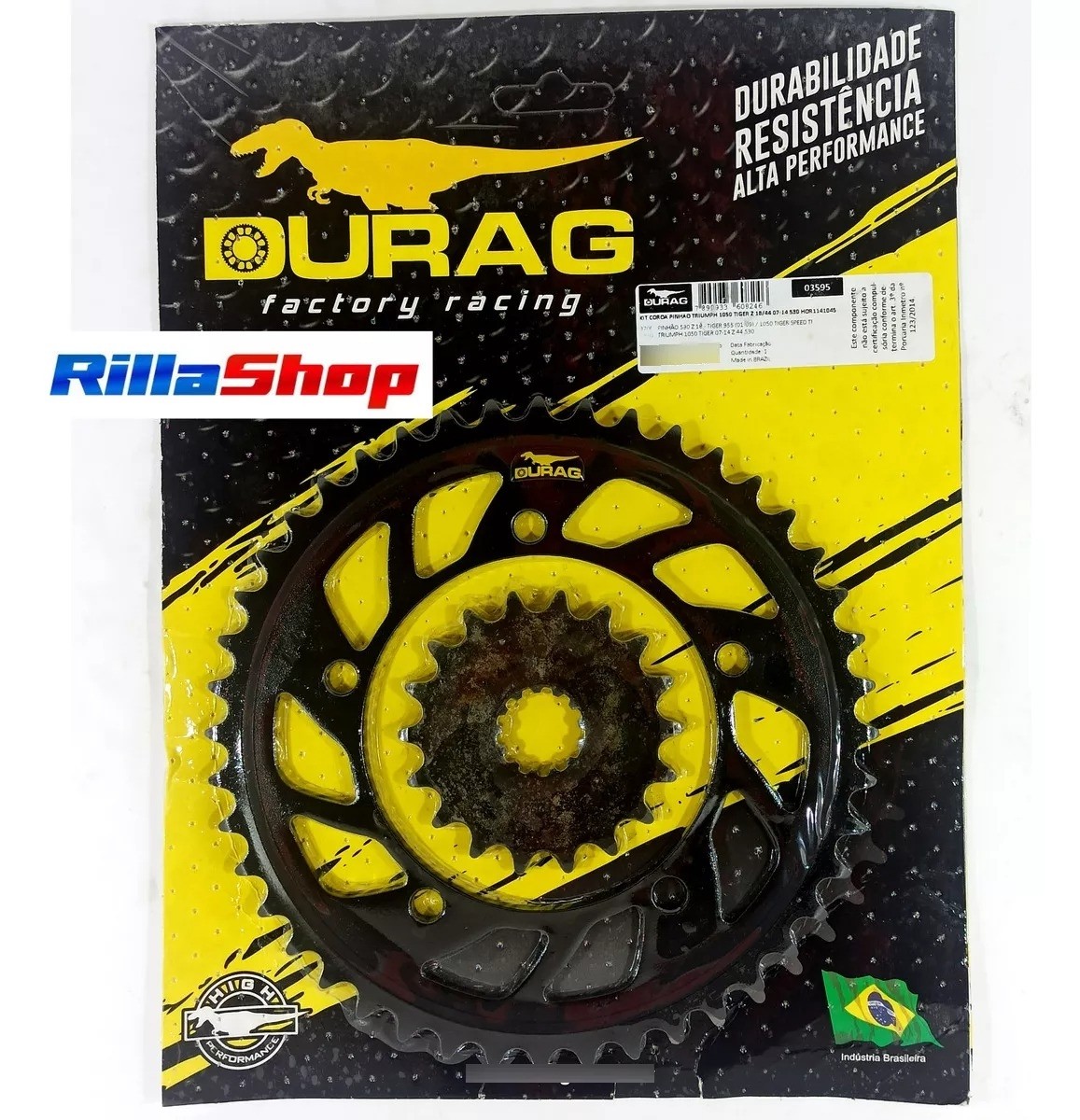 Kit Coroa E Pinhão Durag 530 44/18 Triumph 1050 Tiger 07/14