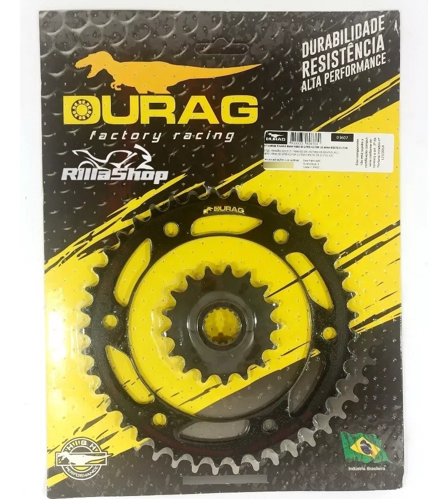 Kit Coroa E Pinhão Durag 525 41/17 Bmw F 650 Gs 08/12 10,5mm