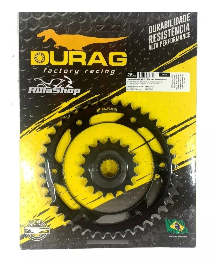 Kit Coroa E Pinhão Durag 525 41/17 Bmw F 650 Gs 08/12 8,5mm