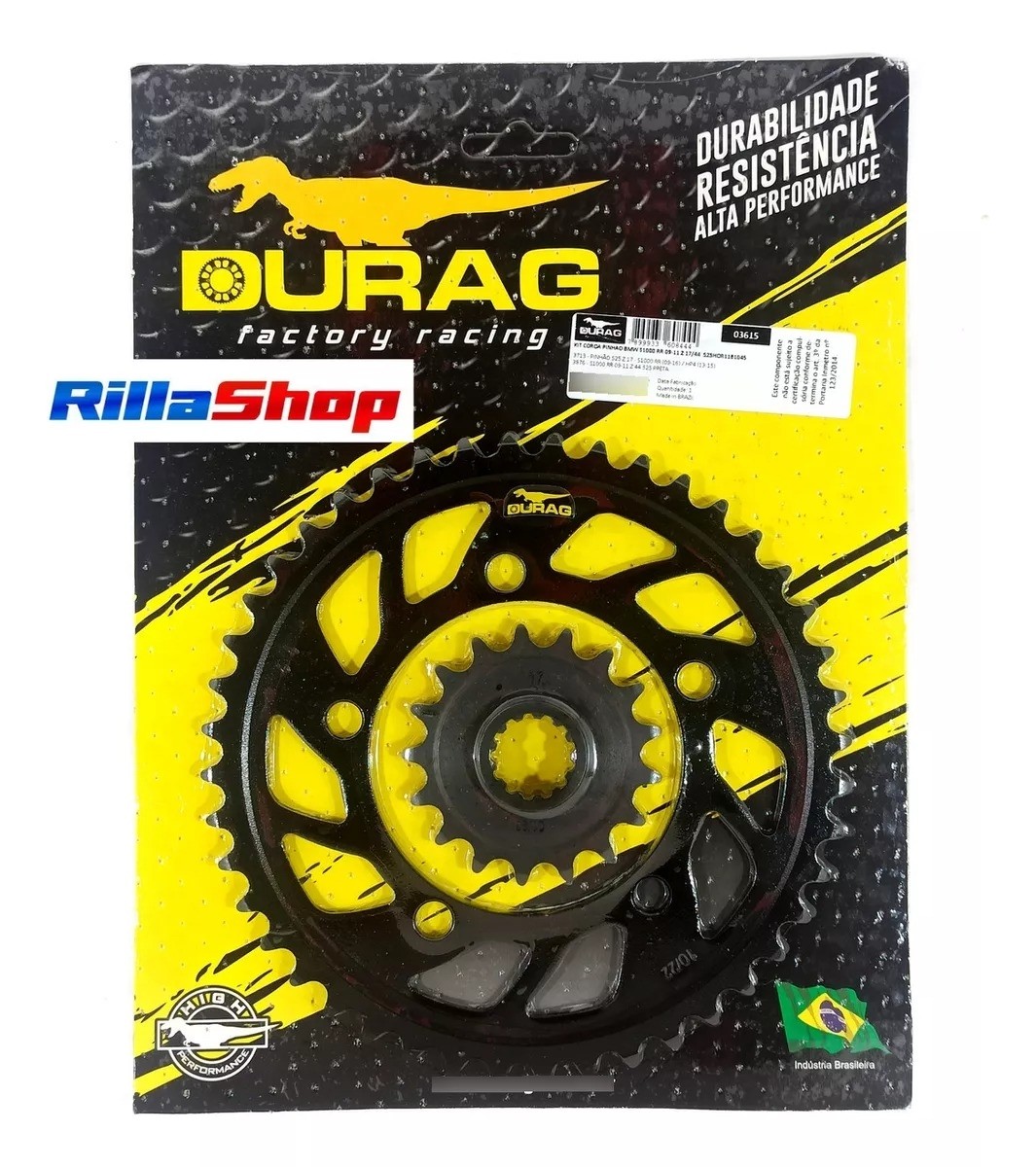 Kit Coroa E Pinhão Durag 525 44/17 Bmw S 1000 Rr 09/11