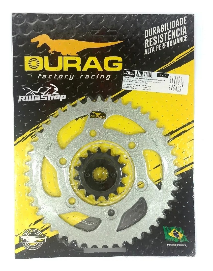 Kit Coroa E Pinhão Durag 520 45/15 Ducati 696 Monster 08/14