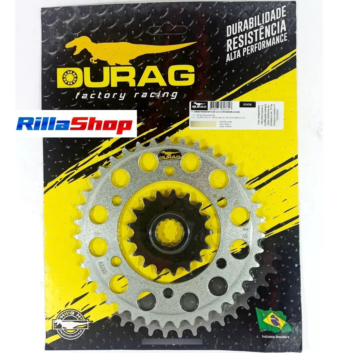 Kit Coroa E Pinhão Durag Racing 530 39/17 Yamaha Mt 01 05/11