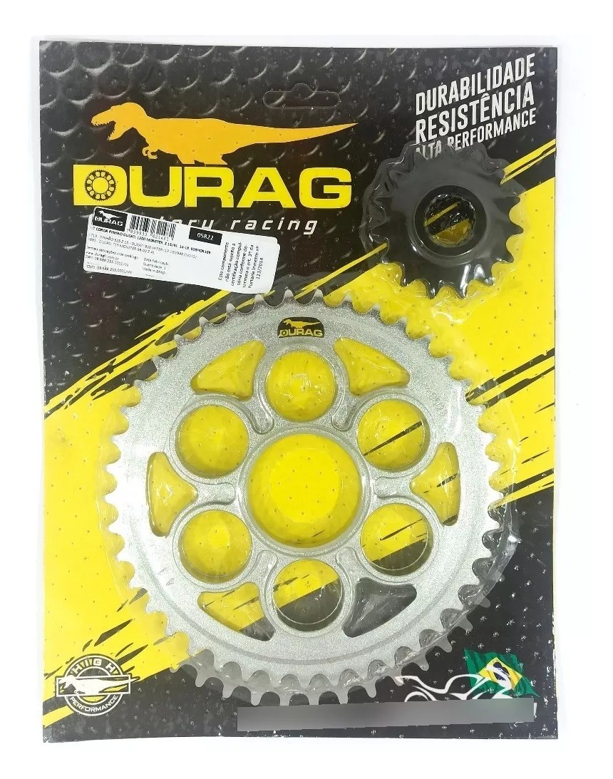 Kit Coroa E Pinhão Durag 525 41/15 Ducati 1200 Monster 14/18