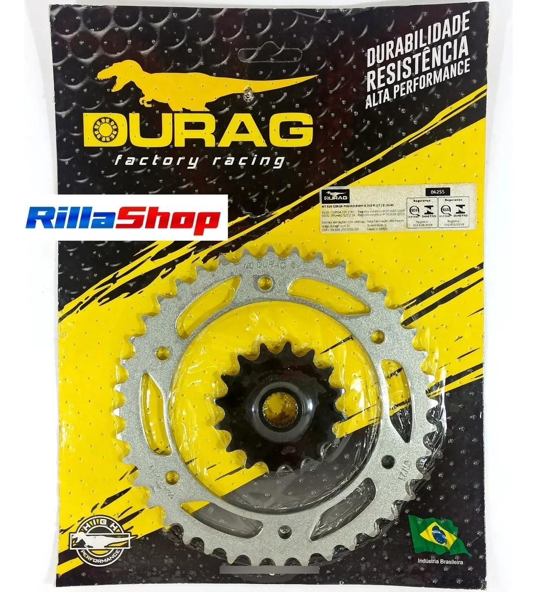 Kit Coroa E Pinhão Durag 520 40/16 Bmw G 310 R 17/23