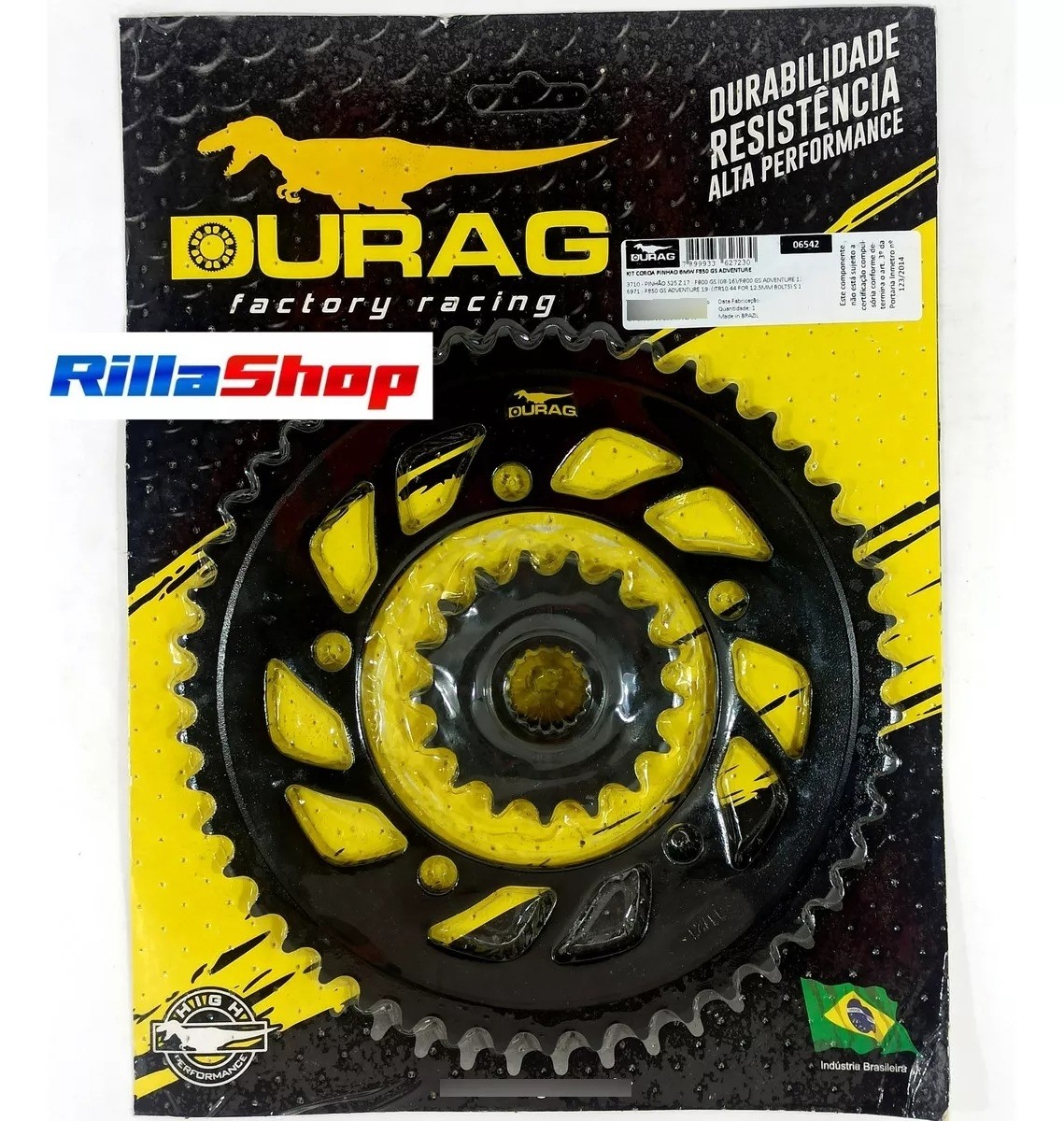 Kit Coroa Pinhão Durag 525 47/17 Bmw F 750 Gs F 850 Gs 18/23