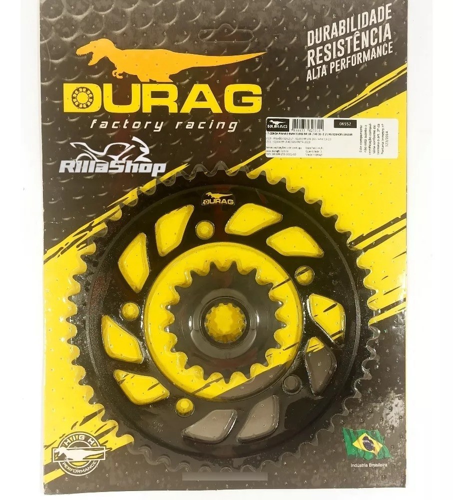 Kit Coroa Pinhão Durag 525 45/17 Bmw S1000 Rr 19/24 Xr 20/24