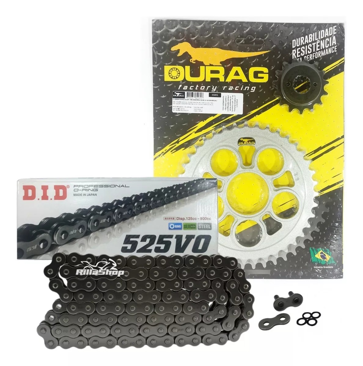 Kit Relação Did 525 V0 104l Durag 39/15 Ducati 795/796 Monster 12/16
