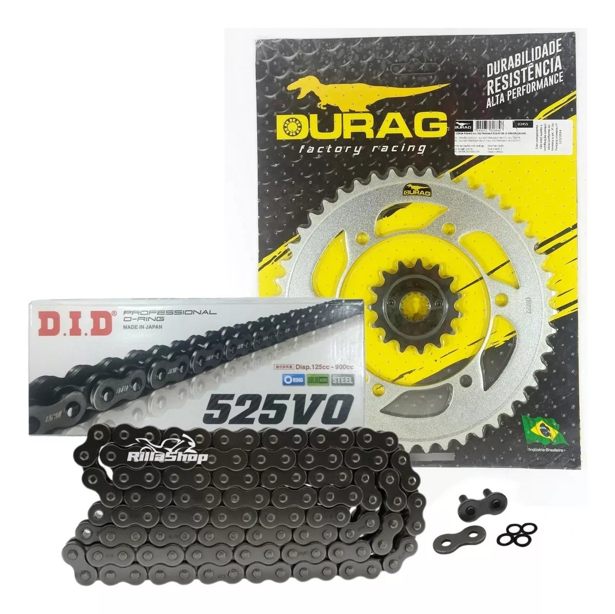 Kit Relação Did 525 V0 118l Durag 47/15 Honda XLV 700 Transalp 11/15