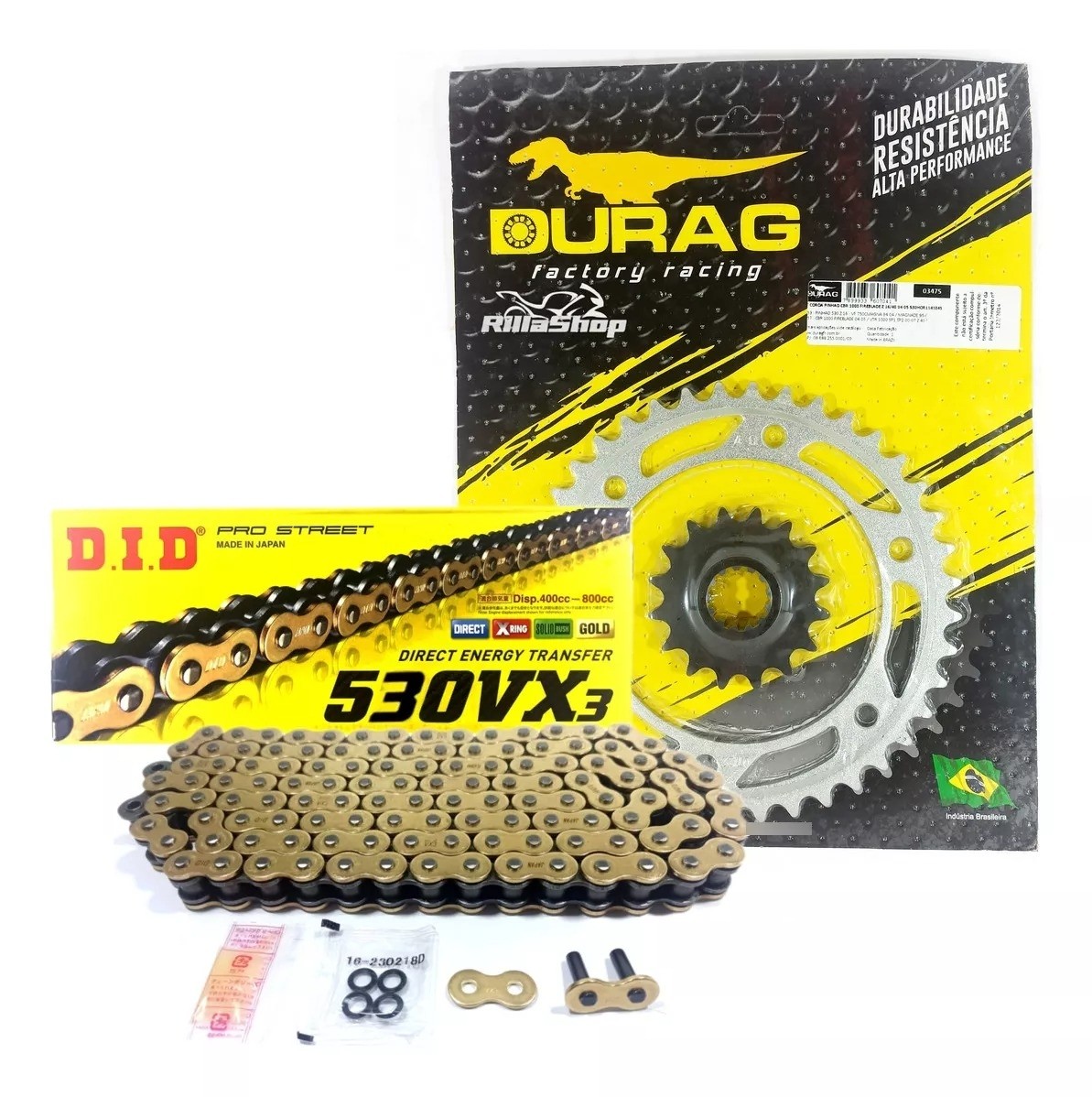 Kit Relação Did 530 Vx3 Dourada Durag 40/16 Honda CBR 1000 RR Fireblade/Repsol 04/05