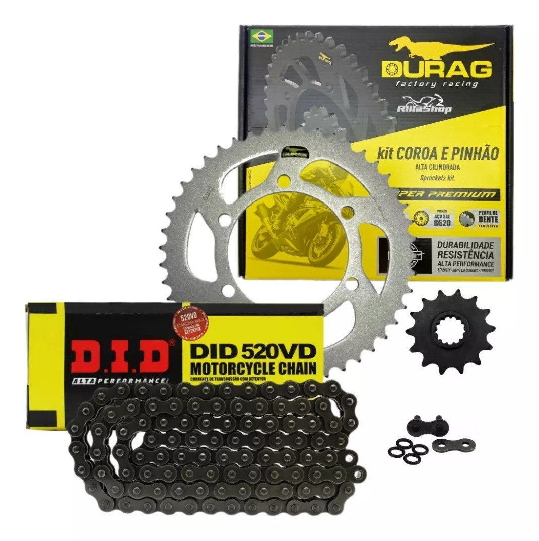 Kit Relação Did 520 Vd 112l Durag 46/14 Kawasaki KLE 300 Versys-X 17/24