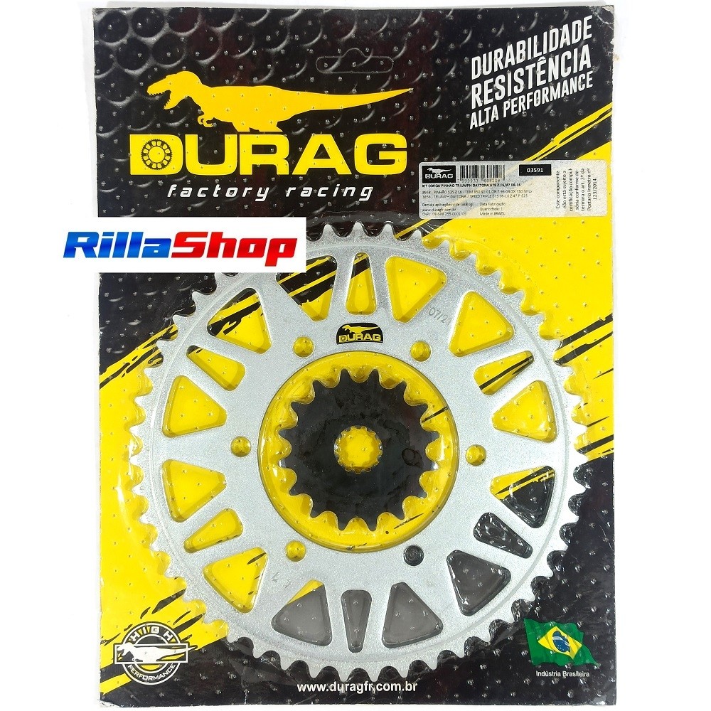 Kit Coroa E Pinhão Durag 525 47/16 Triumph Daytona 675 06/16