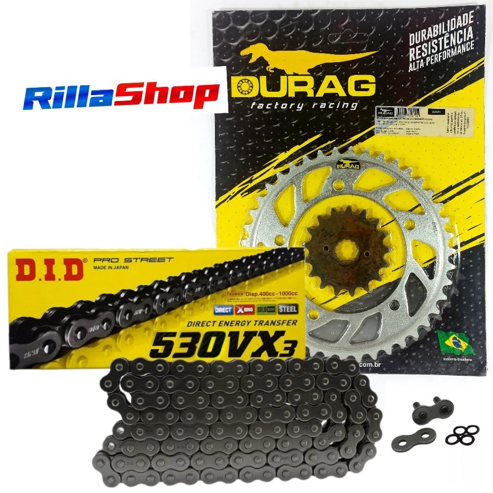 Kit Relação Did 530 Vx3 110l Durag 42/17 Suzuki GSX R 1000 01/06