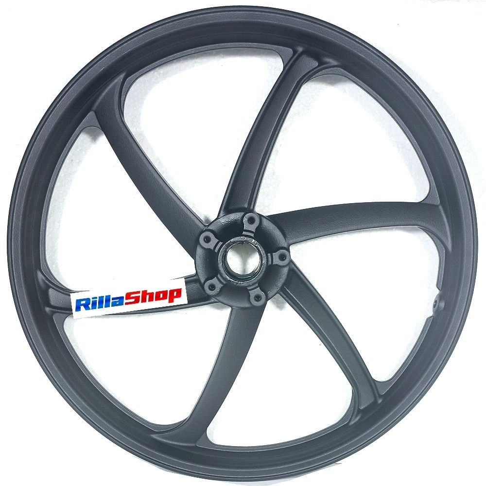 Roda Dianteira Liga Leve Biz 125+ 09/21 Ex Freio À Disco Preta 6 Palitos 