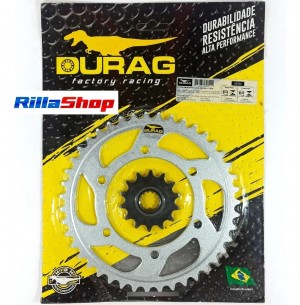 Kit Coroa E Pinhão Durag 520 43/14 Kawasaki Ninja 250r 09/12