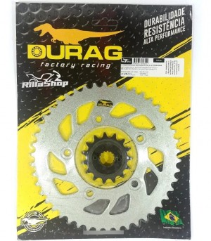 Kit Coroa Pinhão Durag 520 46/15 Ducati 800 Scrambler 15/18