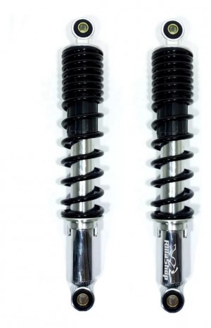 Amortecedor Traseiro Honda Biz 125 11/24 Mola Preta Par