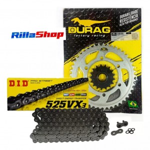 Kit Relação Did 525 Vx3 120l Durag 45/17 Suzuki GSX R 1000 17/23
