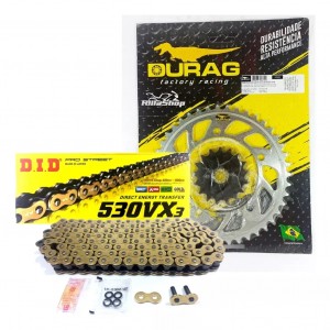 Kit Relação Did 530 Vx3 Dourada Durag 43/17 Suzuki GSX R 1000 07/08