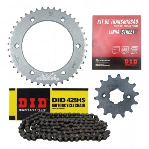 Kit Relação Street Did 428 Hs 128l 41/14 Yamaha  Fazer 150 FZ15 22/24