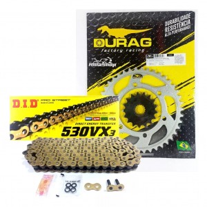 Kit Relação Did 530 Vx3 Dourada Durag 42/17 Suzuki GSX R 1000 09/16