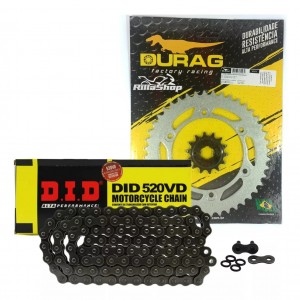 Kit Relação Did 520 Vd 100l Durag 44/14 Honda XL 250 R 82/84