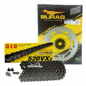 Kit Relação Did 520 Vx3 100l Durag 44/14 Honda XL 250 R 82/84