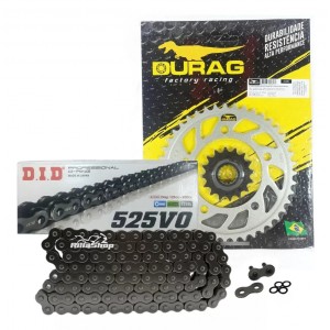 Kit Relação Did 525 V0 118l Durag 43/16 CBR 600 F STD/ABS 12/19 CB 600 F STD/ABS Hornet 08/19