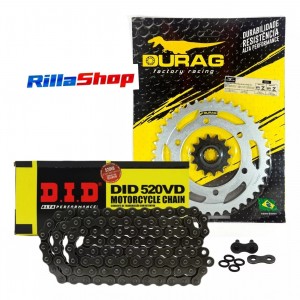 Kit Relação Did 520 Vd 106l Durag 41/14 Kawasaki Ninja 400 18/23