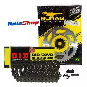 Kit Relação Did 520 Vd 114l Durag 44/14 Yamaha YZF R3 15/24