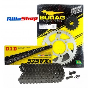 Kit Relação Did 525 Vx3 110l Durag 41/17 Kawasaki Ninja ZX 10 R 08/10