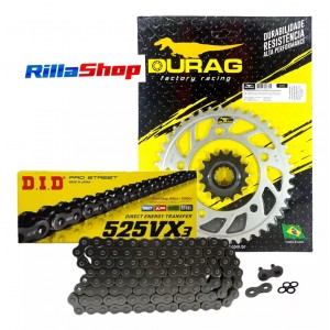 Kit Relação Did 525 Vx3 118l Durag 42/15 Honda CB 650 F/FA/R CBR 650 F/R 14/23