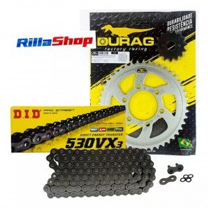 Kit Relação Did 530 Vx3 110l Durag 45/15 Suzuki GSF 1200 Bandit 94/05
