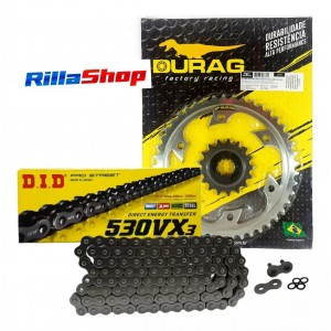 Kit Relação Did 530 Vx3 110l Durag 45/17 Kawasaki ZRX/ZX 11/ZZR 1000 93/01