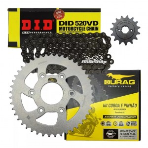 Kit Relação Did 520 Vd Durag 45/15 Bajaj 400 Dominar 22/25