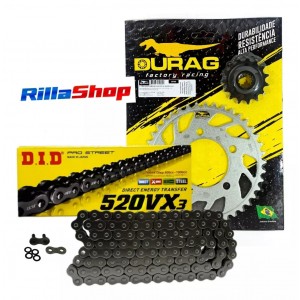 Kit Relação Did 520 Vx3 112l Durag 41/15 CB 500 X/F 19/23 CBR 500 R 19/23