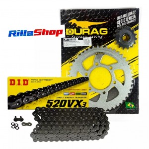 Kit Relação Did 520 Vx3 114l Durag 45/15 Kawasaki Z 800 13/16