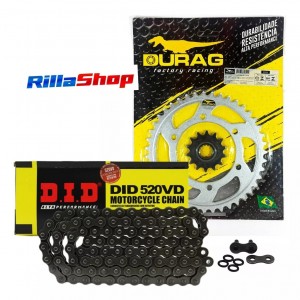 Kit Relação Did 520 Vd 106l Durag 43/14 Kawasaki Ninja 250 R 09/12