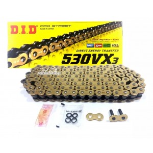 Corrente Gold C Retentor Did 530 Vx3 120l Street Até 1100cc