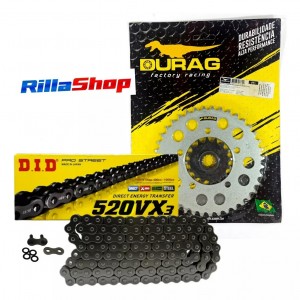 Kit Relação Did 520 Vx3 112l Durag 39/16 Suzuki GS 500 E 93/10