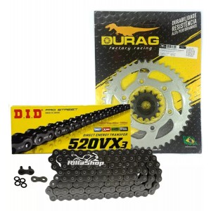 Kit Relação Did 520 Vx3 108l Durag 45/15 Ducati 696 Monster 08/14