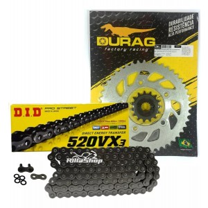 Kit Relação Did 520 Vx3 104l Durag 46/15 Ducati 800 Scrambler 15/18