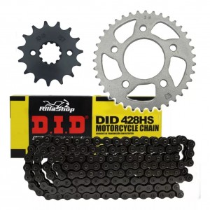 Kit Relação Corrente Fina Did 428 38x15 Honda CBX 250 Twister 01/08